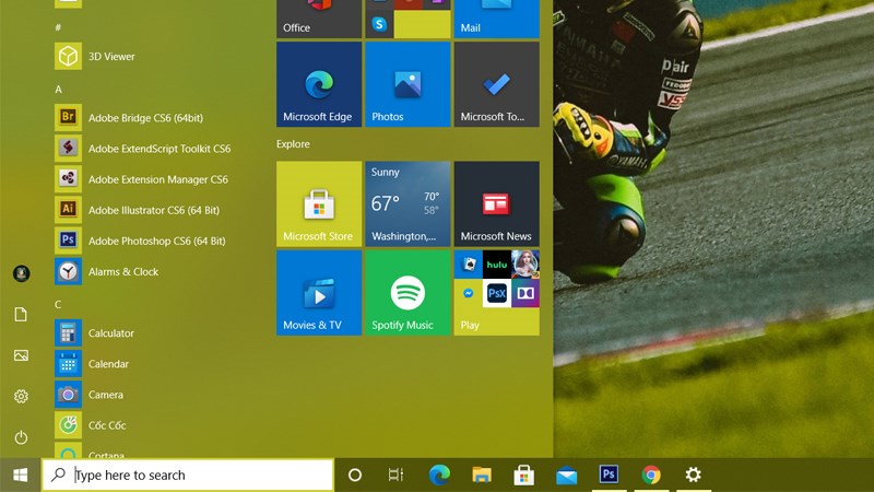 Vậy là thanh Taskbar của bạn đã trong suốt hơn rồi!