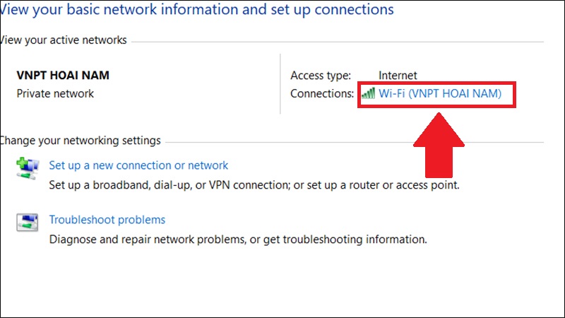 Chọn WiFi bạn muốn xem mật khẩu